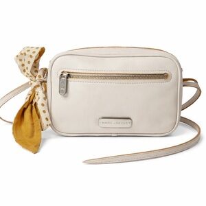 Marc by Marc Jacobs Cream Crossbody Bag with Gold Accents